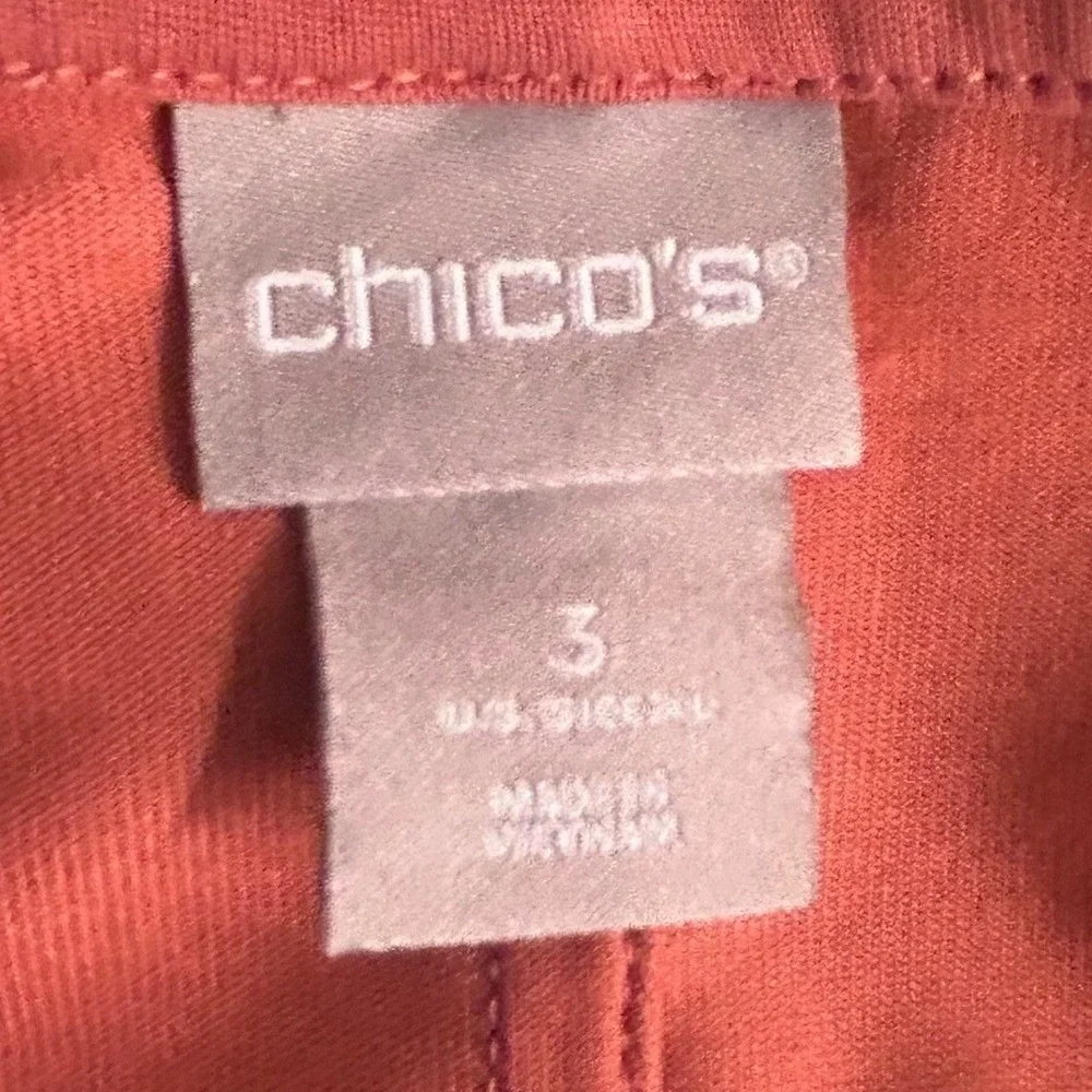 Chicos Butterfly Top‎ Peach XL Or 3